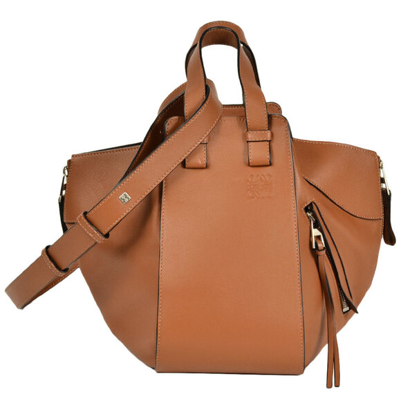 LOEWE Brown Leather Hammock Bag - Picture 1 of 9